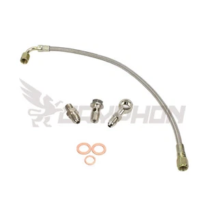 Turbo Oil Feed Line Kit for Nissan Silvia 180SX S13 CA18DET Top Mount TD05H TD06 - Picture 1 of 2