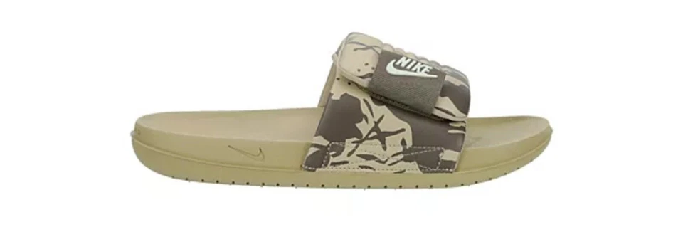 Nike OFF-Court  Men's Cushioned Foot-Bed Block Logo Adjusable Sport Slide-Navy - Image 1 of 1