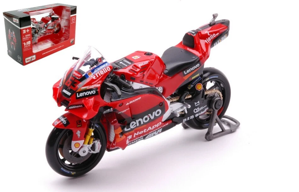 Miniature Moto Auto 1:18 DUCATI DESMOSEDICI LENOVO 2022 BAGNAIA Véhicules - Photo 1/1