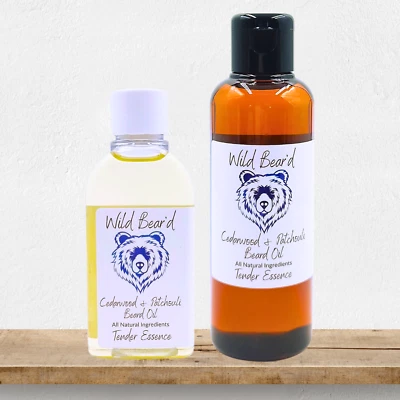 Cedarwood & Patchouli Beard Oil 100% Natural facial hair grooming oil men's gift