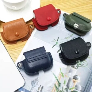 Eco Leather Case For AirPods 4 Protective Shockproof Wireless Charging Cover - Picture 1 of 11