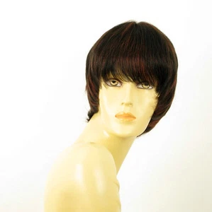 wig for women 100% natural hair black and red wick ref DOLLY 1b410 PERUK - Picture 1 of 8