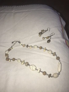 SILPADA sterling 925 QUARTZ NECKLACE/CHOKER + EARRINGS - free ship - Picture 1 of 1