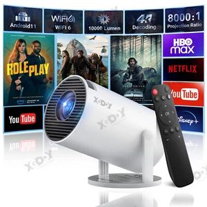 4K HD Projector Android LED WiFi 5G Bluetooth HDMI USB Smart Office Home Theater - Picture 1 of 11