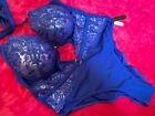 ANN SUMMERS UNDERWIRED/PADDED COBALT SWIMSUIT "FIERCELY SEXY" SIZE 22G-H