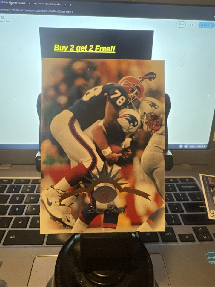 1997 Leaf #77 Bruce Smith Buffalo Bills HOF - Image 1 of 1