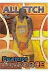 Shaq O'neal 2000-01 Topps Nba All Tech Card # Ae 5 Lakers