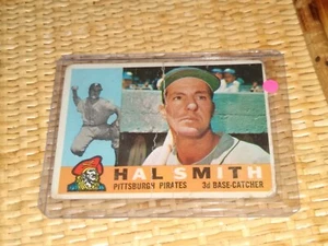 1960 Topps Set Break Creasing 48 Hal Smith vintage original Pittsburgh Pirates - Picture 1 of 2