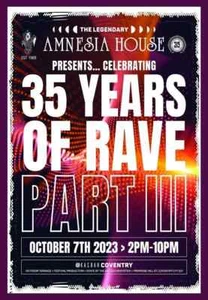 Amnesia House - 35 Years - Part 3 - Bang In Tunes DNB Room- CD Pack - Picture 1 of 2
