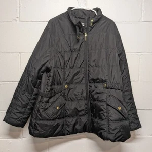 Roz & Ali (3X) Black Winter Full Zip Jacket - Picture 1 of 6