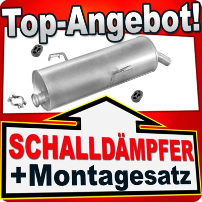 Silencieux d'échappement pour échappement PEUGEOT 206 1.1 60ch 1.4 75ch 1.6 h... - Photo 1/2