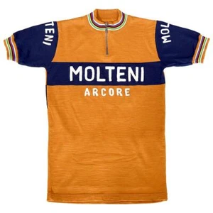 MAGLIA MOLTENI Banda Blu Ciclismo Vintage Radtrikot Made in Italy - Bild 1 von 8