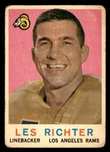 1959 Topps Football #84 Les Richter PR