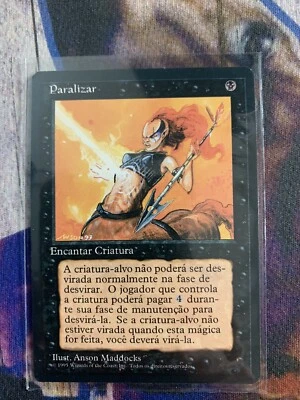 MTG Portuguese FBB 4th Edition Paralyze Pack Fresh - Image 1 of 2