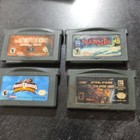 4 Game Boy Advance Games Lot Scorpion King-Power Rangers-Narnia-Star Wars Tested
