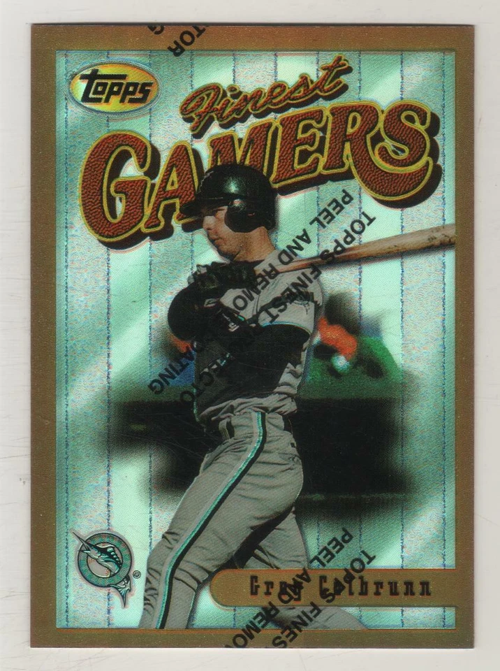 1996 Topps Finest Bronze Refractor #176 Greg Colbrunn Florida Marlins BV$5 - Image 1 of 1