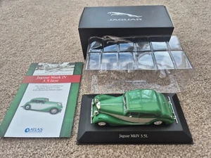 Atlas Ediciones 1/43 Jaguar Mkiv Mark IV 3.5L de Metal Coche Clásico Colección - Imagen 1 de 4