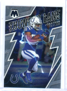 Jonathan Taylor 2022 Panini Mosaic Thunder Lane Base #TL-1 Indianapolis Colts