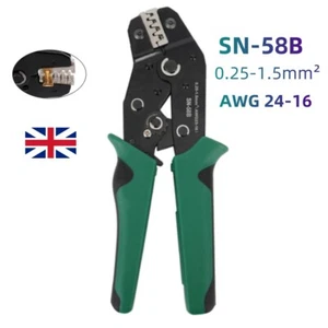 Ratchet Crimper Wire Plier Crimping Tool Cable Electrical Terminals Kit Set UK - Picture 1 of 7