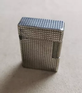 S.T. Dupont - B4DE17 Vintage Gas Lighter Working Silver Plated Used Condition - Picture 1 of 13