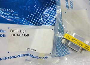 (NEW) L-Com DGBH15F Slimline Gender Changer 2 & 3 F-F LCOM VGA Coupler - Picture 1 of 4