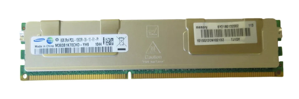 Dell Samsung 8GB PC3L-10600R DDR3-1333MHz ECC Registered SERVER RAM Memory TJ1DY - Image 1 of 3