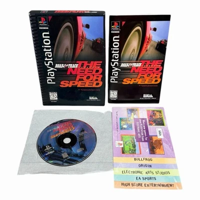 Road & Track Presents Need for Speed Sony PlayStation PS1 Long Box Komplett CIB - Bild 1 von 4