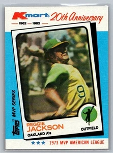 1982 Topps K-Mart Anniversary MVP Reggie Jackson #23 - Picture 1 of 2