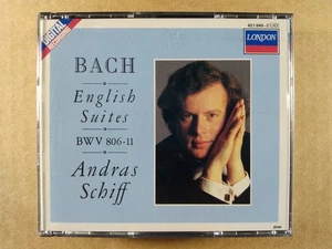 Bach English Suites BWV 806-11 by Andras Schiff CD 2-Disc 1988 London CD - Imagen 1 de 2