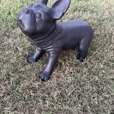 Maniquí Frenchie negro mate para perro decoración navideña  Foto 1 de 4
