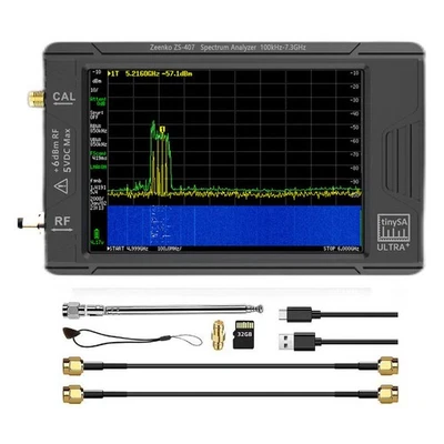 ZS-407 100K-7.3GHz Hand held tiny Spectrum analyzer tinySA ULTRA PLUS - Bild 1 von 3