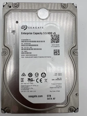 Seagate ST6000NM0115 6TB Enterprise HDD 3.5" SATA – Used, FW:SN02 - Image 1 of 4