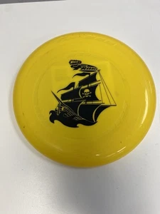 NEW YELLOW Pirate Ship Wham-o Frisbee - Picture 1 of 3