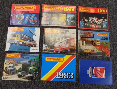 Lot of 9 Matchbox Collector's Catalog USA Edition 1970's - 80's - Image 1 of 4