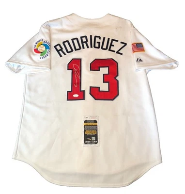 Alex Rodriguez Signed Autographed Team USA World Baseball Classic Jersey JSA COA - Image 1 of 4