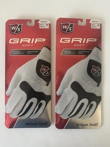 Wilson Staff Grip Soft Golf Gloves -2 Pack, Mens: Fits on the Left Hand -Medium - Picture 1 of 14
