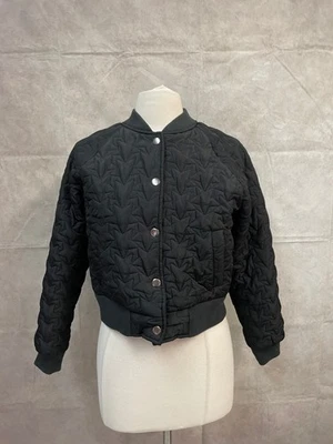 Chaqueta acolchada negra para mujer Madden Girl talla M Foto 1 de 4