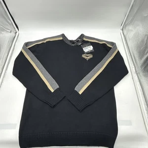 HARLEY DAVIDSON BLACK EMBROIDERED PULLOVER V NECK SWEATER MEN'S SIZE M - NWT - Picture 1 of 17