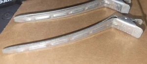 2-RARE MERVIN Do-All CLIP VINTAGE ALUMINUM FLAPPER HAIR WAVER 1930s-1940s - Picture 1 of 7