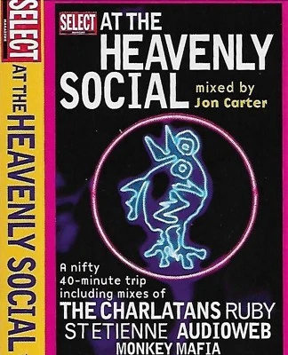 Various  At The Heavenly Social CASSETTE ALBUM Promo Select Trip Hop Big Beat  - Image 1 of 4