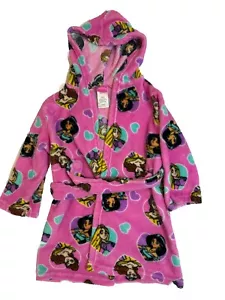 Disney Plush Robe Princesses Pink XS,4, Pink, Soft, Bell, Jasmin - Picture 1 of 3