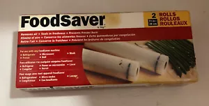FoodSaver Rotolo Sigillante 11" Largo X 18' 2 Confezioni NUOVO Vecchio Stock Sacchetto Conservazione Personalizzato - Foto 1 di 1