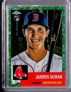 2022 Topps Chrome Anniversary Platinum Toile White Green #219 Jarren Duran 57/99 - Picture 1 of 2