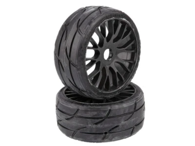 Ruota completa GRP 1:8 GT Rally Game T03 Revo XM3 cerchio nero 20 raggi Flex S - Immagine 1 di 4