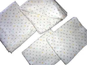 JUEGO DE SÁBANAS MARTHA STEWART A+ PLUS WHIM A PLUS GRIS AMARILLO AQUA (4 PIEZAS) TWIN XL - Imagen 1 de 7