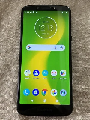 Motorola Moto G6 Play (XT1922-9) Blue Cricket Wireless Hairline Crack - Image 1 of 4