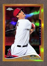2014 Topps Chrome Update Gold Refractor #MB-3 David Freese /250