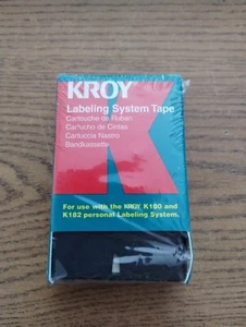 Kroy Labeling System Tape - Black on White - 2479118  ~!~ NEW ~!~ - Picture 1 of 2