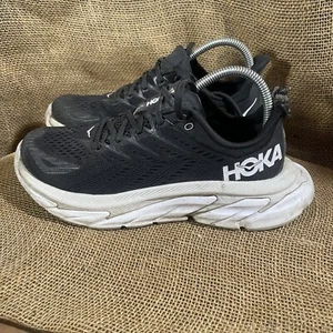 Hoka One One Womens Clifton Edge Black Running Shoes Size 8.5 (2437386) Damage - Picture 1 of 9