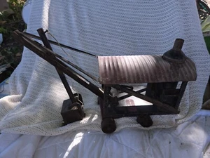 Antique Buddy L Steam Shovel Pressed Steel 1920's Vintage Construction Toy Rare - Picture 1 of 15